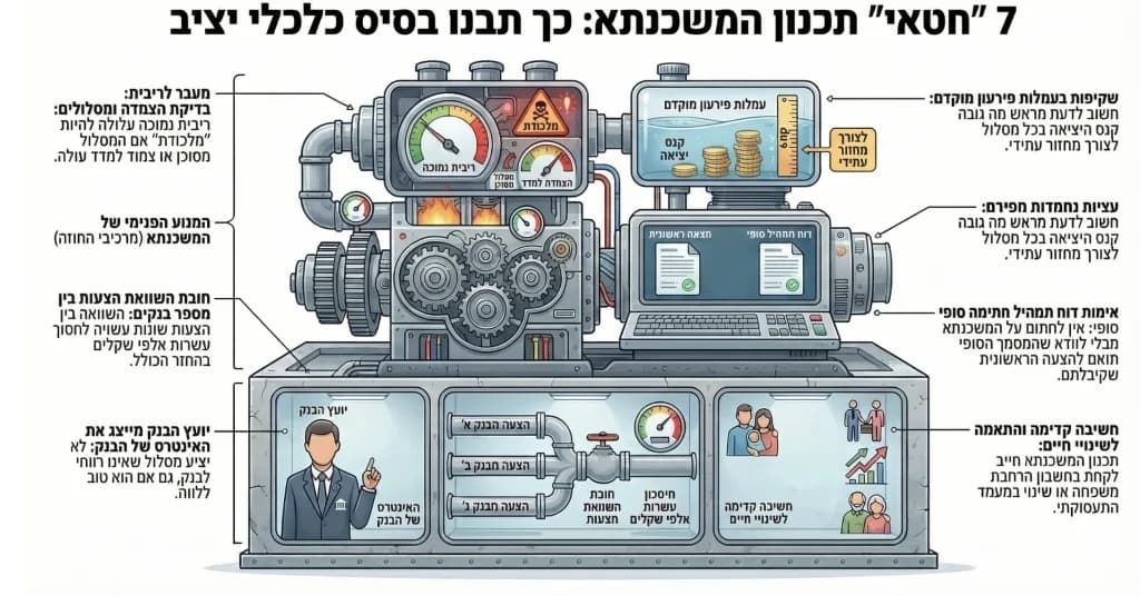 אינפוגרפיקה — 7 טעויות נפוצות בתכנון משכנתא